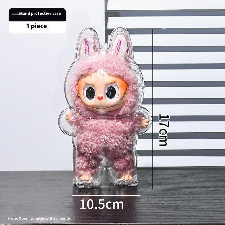 Coque protectrice transparente assis/debout, anti-poussière