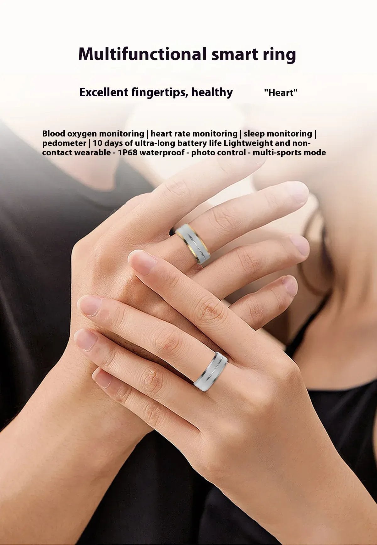 smart health ring fitness tracker heart rate monitor