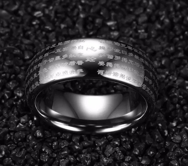 tungsten carbide ring 8mm gold silver dome band