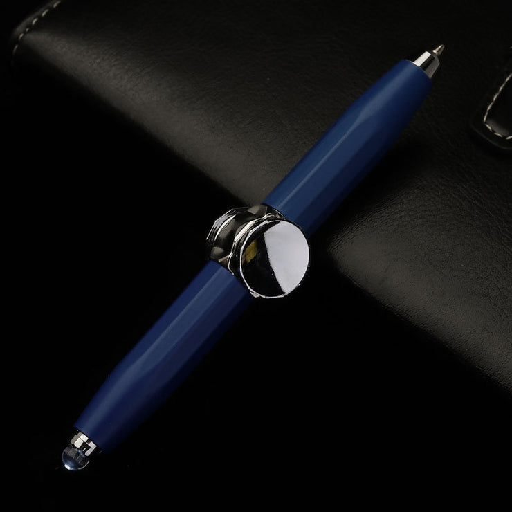 Stylo LED multifonction créatif stylo à bille gyroscopique anti-stress pour bureau & école
