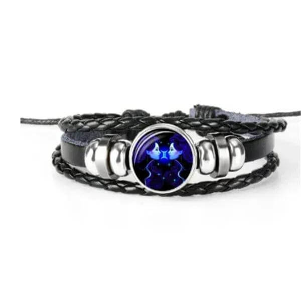 luminous zodiac bracelet glow in dark astrology jewelry