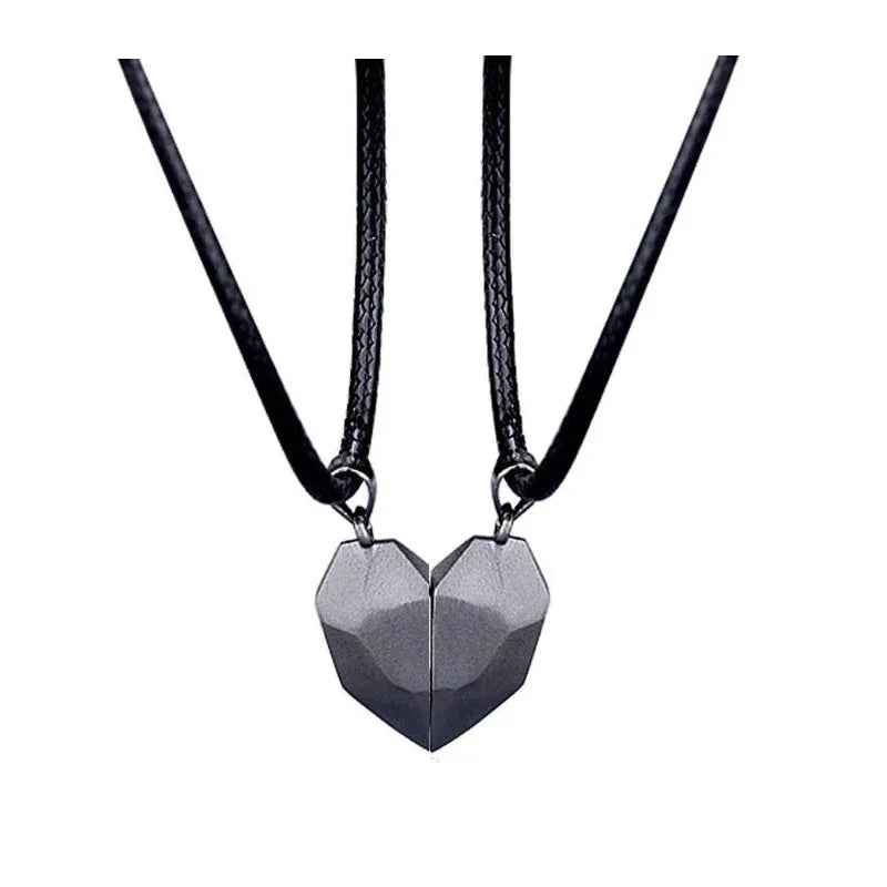 elegant women necklace heart zircon crystal pendant