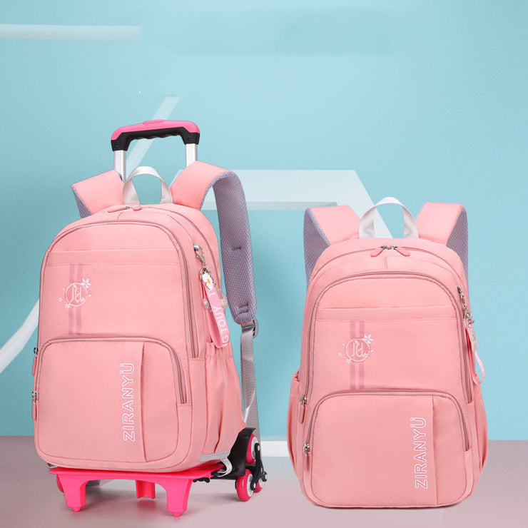 Cartable enfant à roulettes amovible
