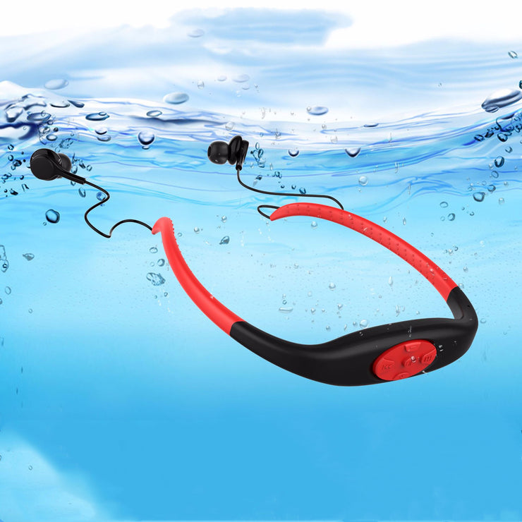 Écouteurs Bluetooth 2 en 1 & lecteur MP3 8 Go Étanche IPX8