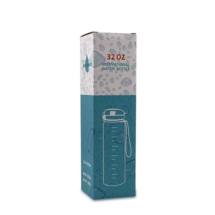 Gourde 1L Tritan avec Marqueur de Temps Bouteille de Sport Étanche