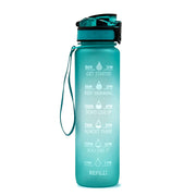 Gourde 1L Tritan avec Marqueur de Temps Bouteille de Sport Étanche