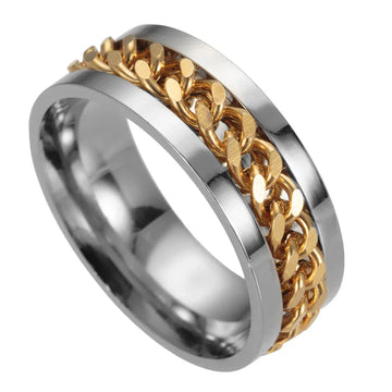 spinner bottle opener ring titanium fidget ring unisex