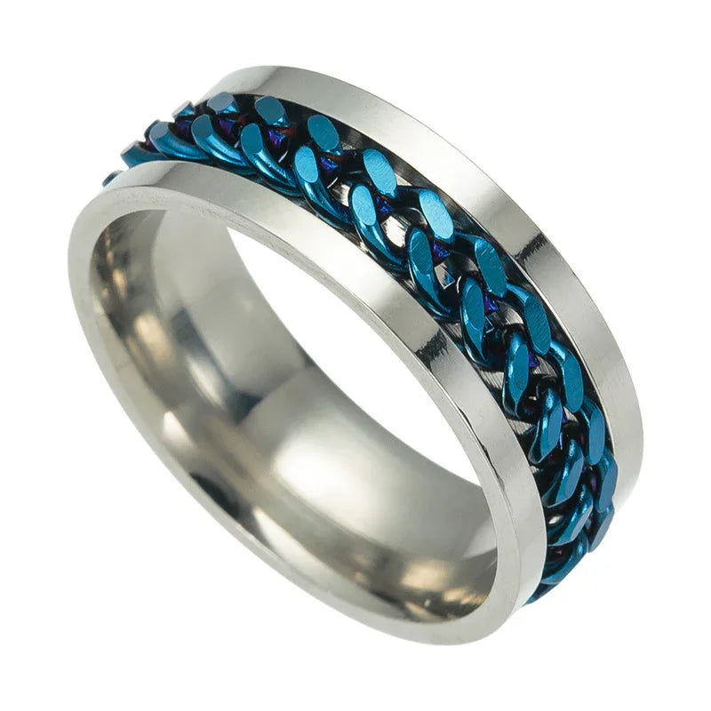 spinner bottle opener ring titanium fidget ring unisex