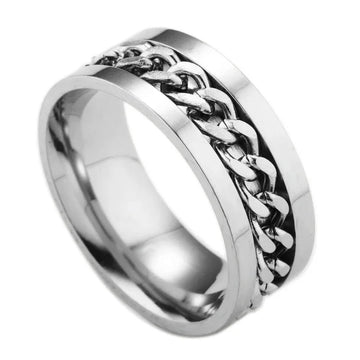 spinner bottle opener ring titanium fidget ring unisex