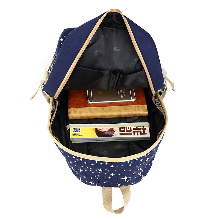 Sac à dos scolaire fille & femme Design étoile