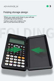 Calculatrice scientifique pliable 2 en 1 avec tablette d’écriture