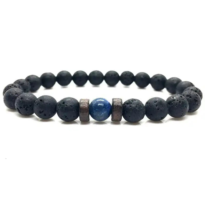 Bracelet Oeil de Tigre Anti-Fatigue en Pierre Naturelle pour Homme et Femme - TharryStore