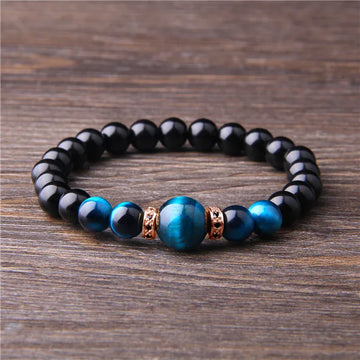 tiger eye bracelet men 8mm natural stone beads