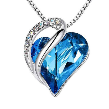 simple elegant necklace women geometric heart jewelry