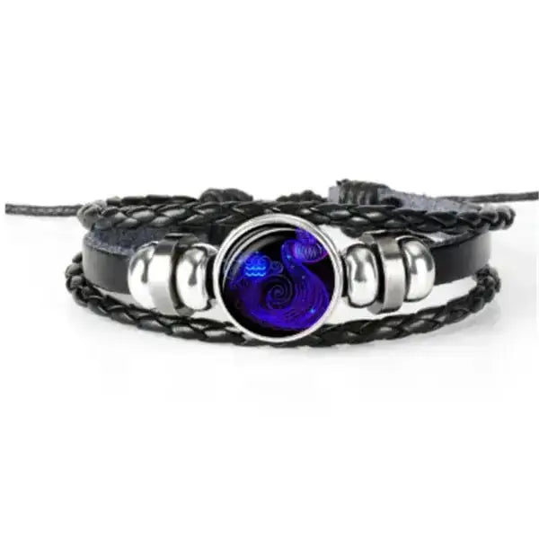 luminous zodiac bracelet glow in dark astrology jewelry