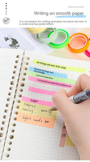 Ruban de notes autocollantes transparentes détachables