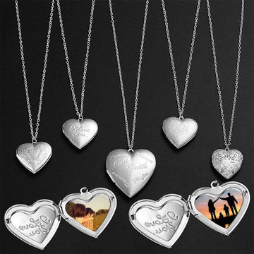 custom photo necklace for women romantic heart jewelry