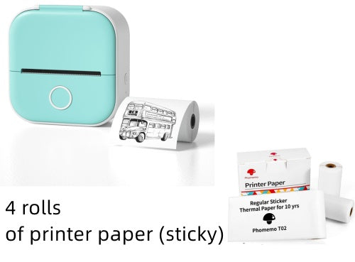 Mini imprimante thermique portable Bluetooth et étiquettes