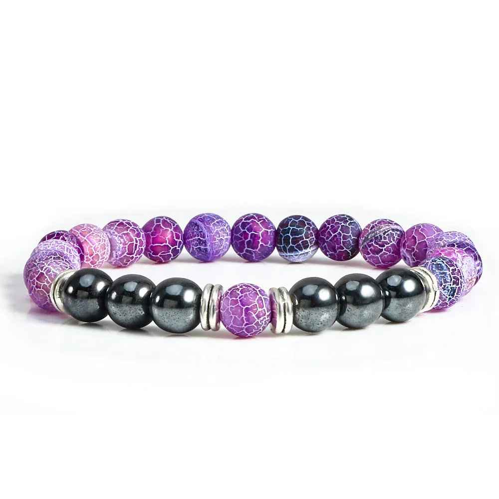 natural stone bracelet 8mm beaded unisex fashion jewelry