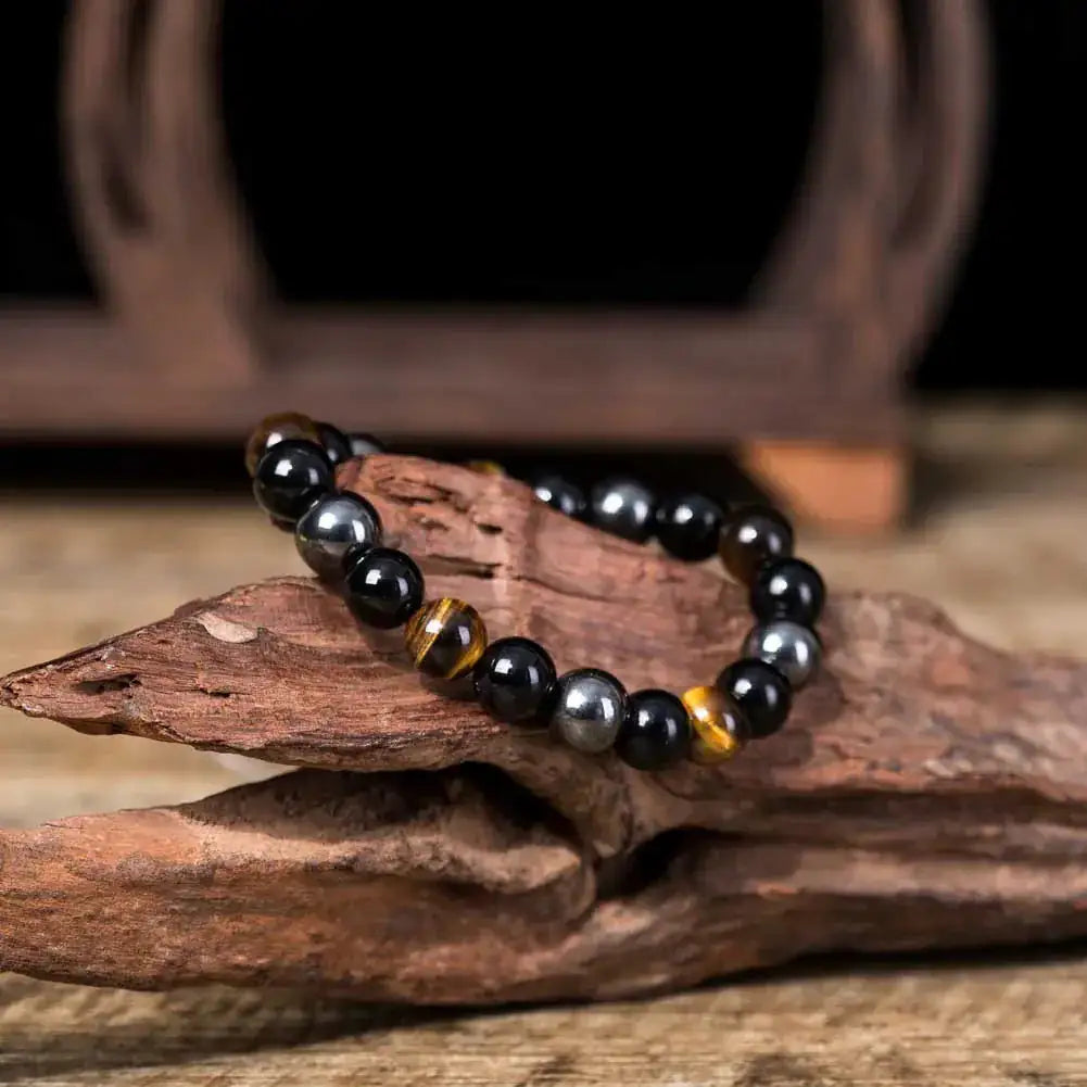 tiger eye stone bracelet natural bead unisex jewelry
