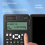 Calculatrice scientifique pliable 2 en 1 avec tablette d’écriture