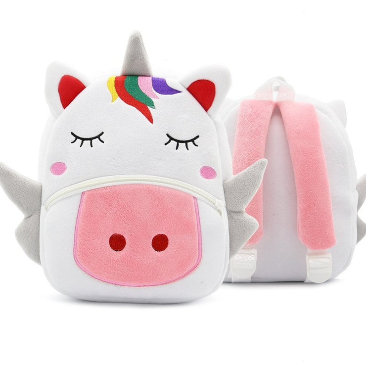 Sac à dos enfant maternelle arc-en-ciel en peluche