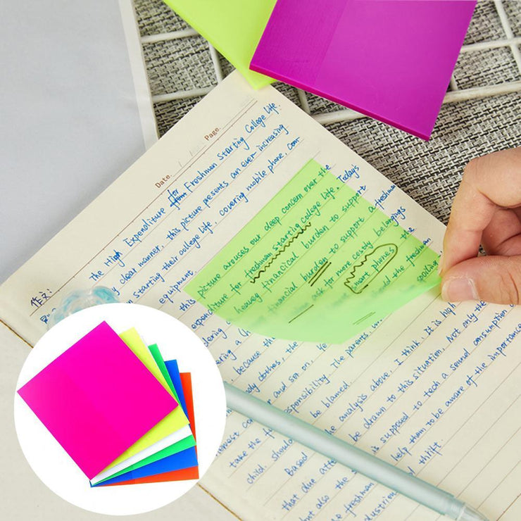 Notes autocollantes transparentes détachables Post-it étudiants