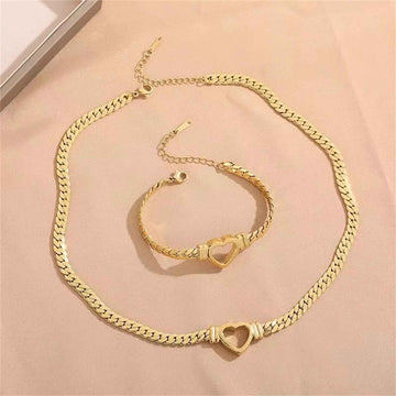 romantic jewelry set for women titanium steel gift set