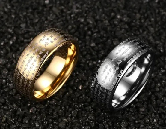 tungsten carbide ring 8mm gold silver dome band