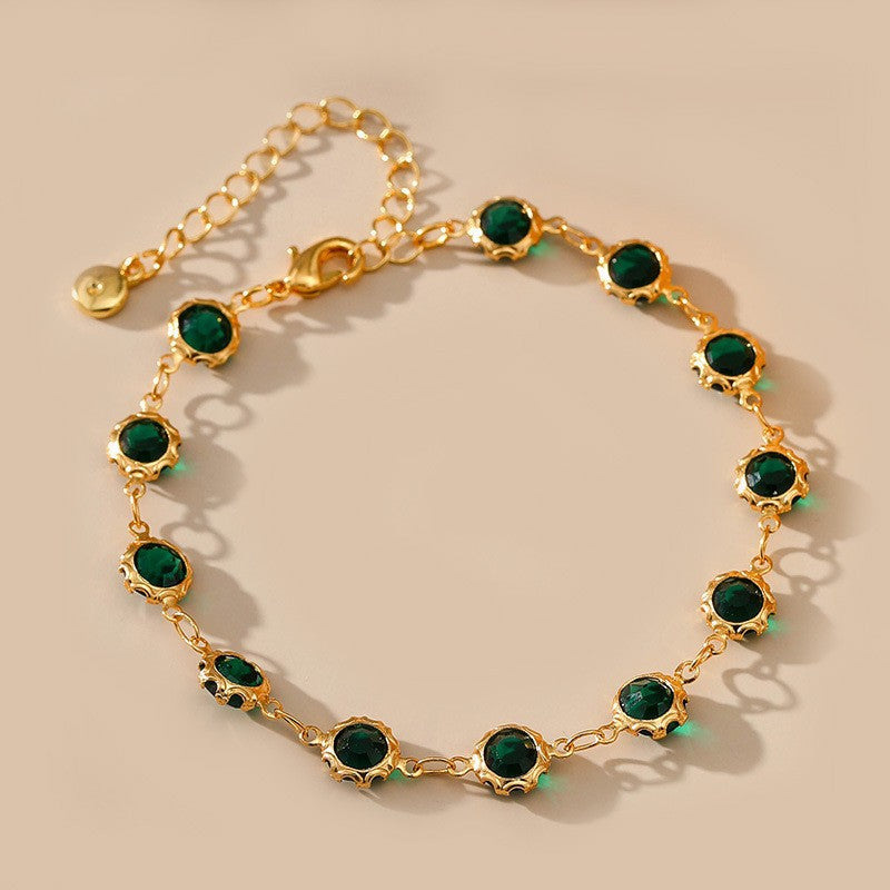 vintage french bangle 18k gold plated retro bracelet