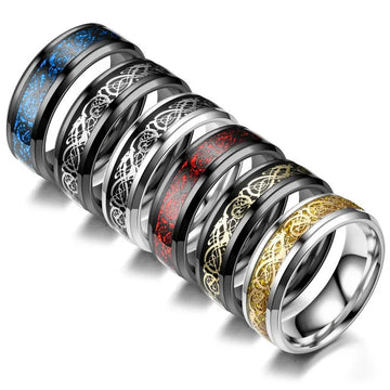men spinner ring anti stress stainless steel fidget ring