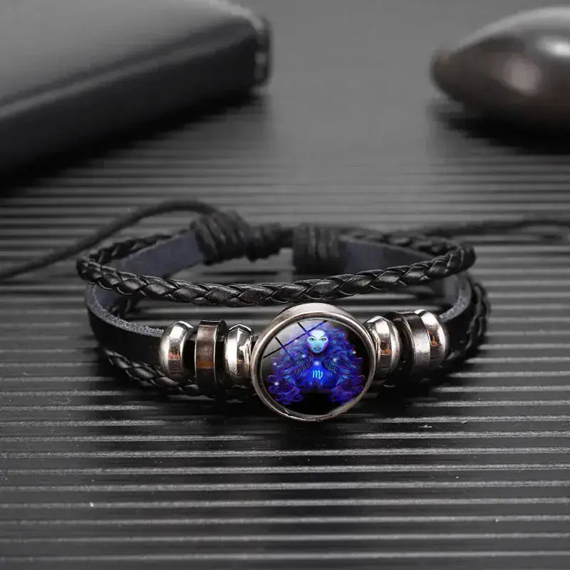 luminous zodiac bracelet glow in dark astrology jewelry