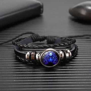 luminous zodiac bracelet glow in dark astrology jewelry