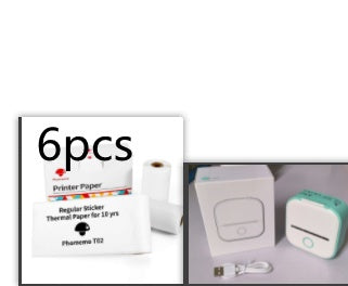 Mini imprimante thermique portable Bluetooth et étiquettes