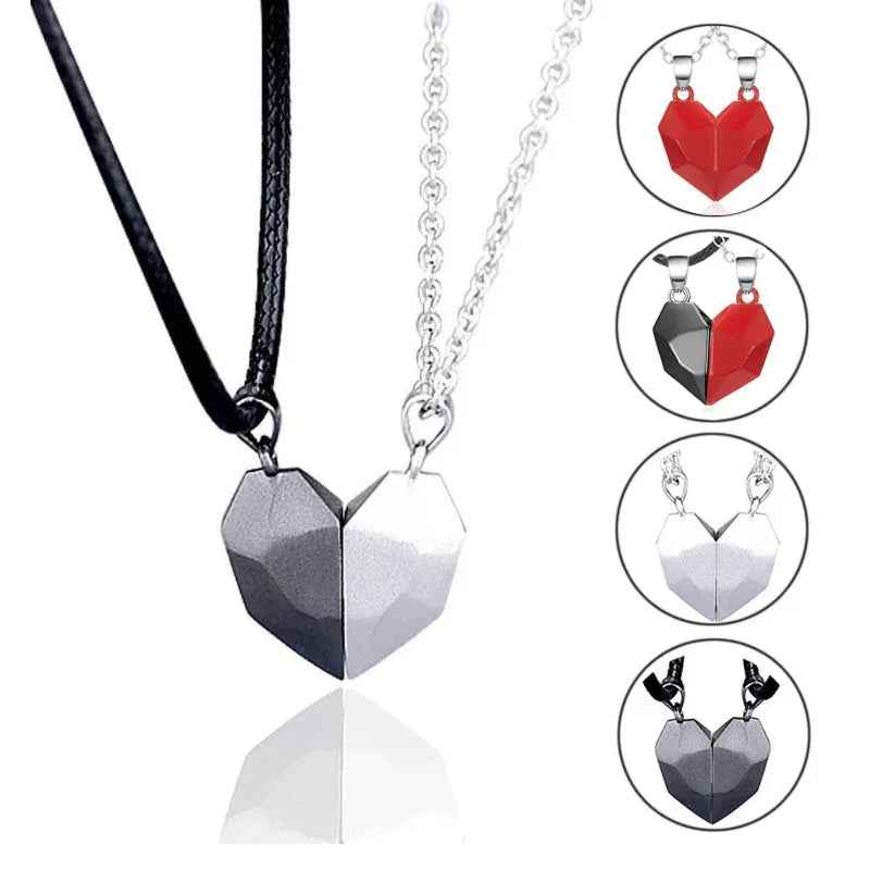 zircon heart necklace sparkling crystal gift for her