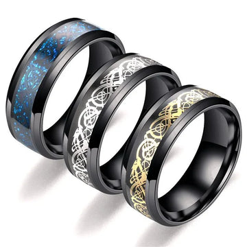 men spinner ring anti stress stainless steel fidget ring