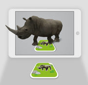 Jeu éducatif 68 pcs Cartes AR animaux 4D multilingues