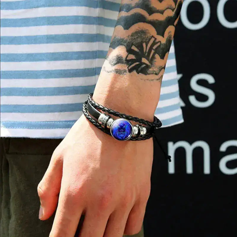 luminous zodiac bracelet glow in dark astrology jewelry