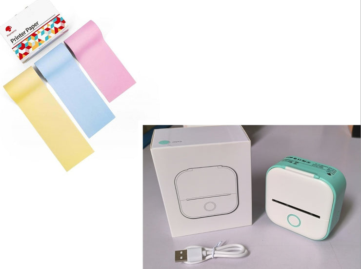 Mini imprimante thermique portable Bluetooth et étiquettes
