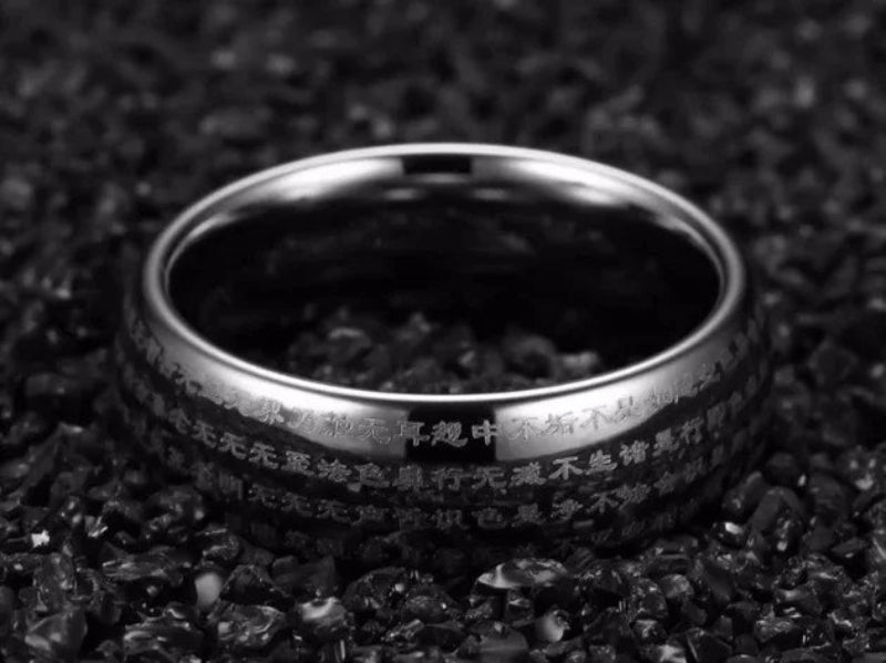 tungsten carbide ring 8mm gold silver dome band