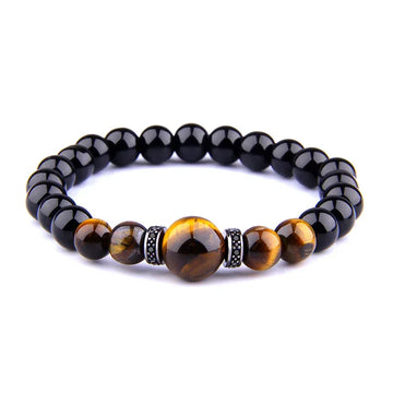 tiger eye bracelet men 8mm natural stone beads