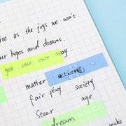 Ruban de notes autocollantes transparentes détachables
