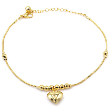 Anklet clasp and extension chain in close-up