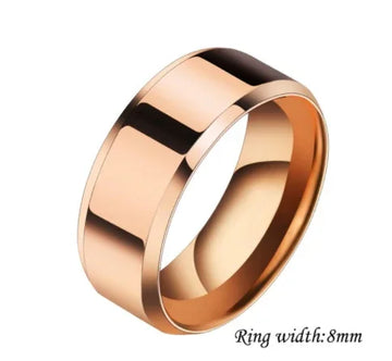 minimalist couple rings geometric stainless steel for him and her
