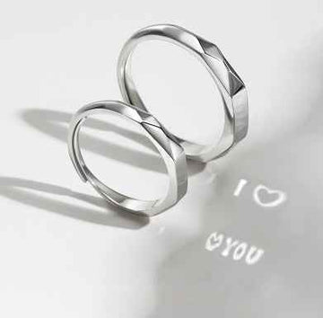 hidden love silver ring elegant romantic jewelry