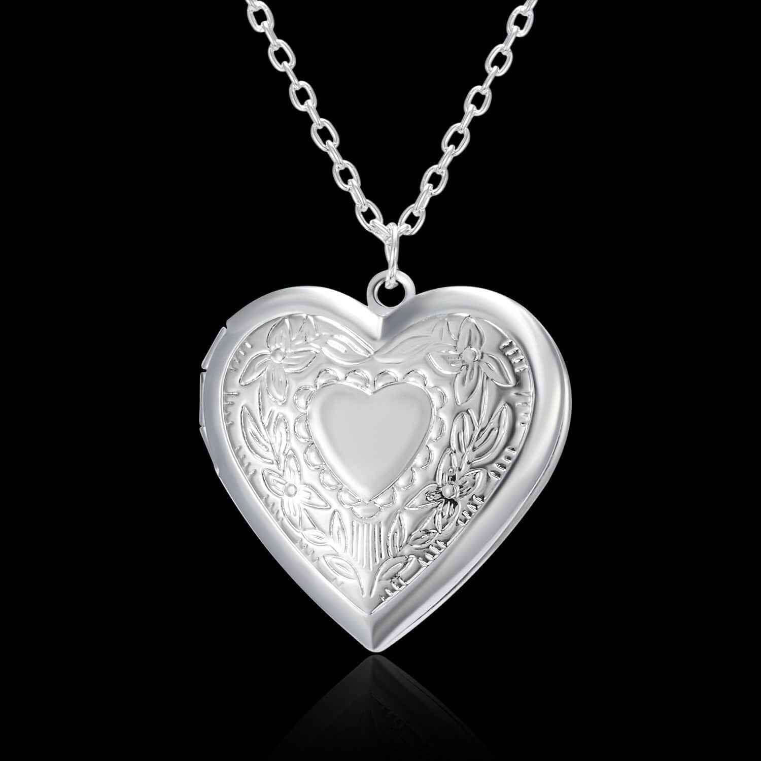 custom engraved necklace heart pendant love keepsake