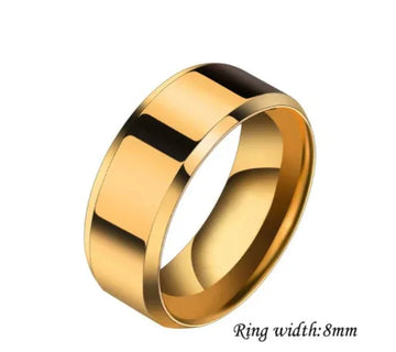 minimalist couple rings geometric stainless steel for him and her