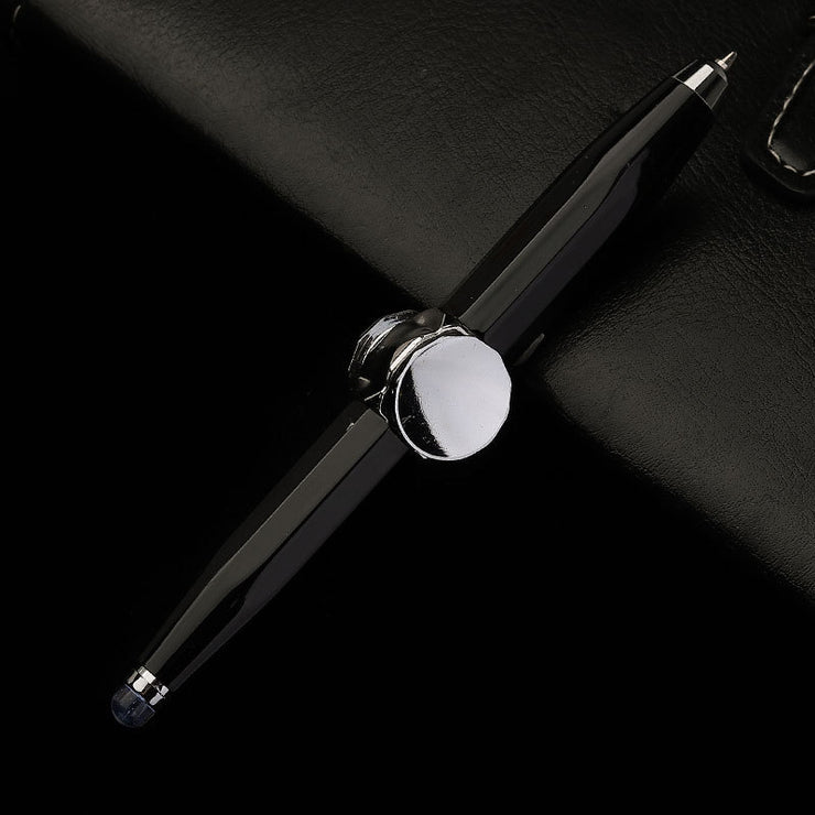 Stylo LED multifonction créatif stylo à bille gyroscopique anti-stress pour bureau & école