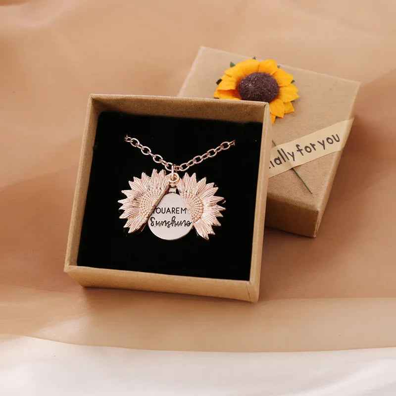 Collier Tournesol Vous Êtes Mon Soleil - Bijou Unisexe Homme Femme - TharryStore