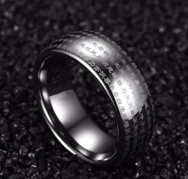 tungsten carbide ring 8mm gold silver dome band